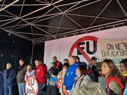 ΓΣΕΕ στο Στρασβούργο: Όχι στην υποβάθμιση της εργασίας στο βωμό της ανταγωνιστικότητας, διορθώστε ή αλλάξτε το 28ο εταιρικό καθεστώς