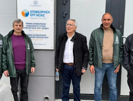 Συνεχίζεται η περιοδεία κλιμακίου της ΓΣΕΕ στη Χίο