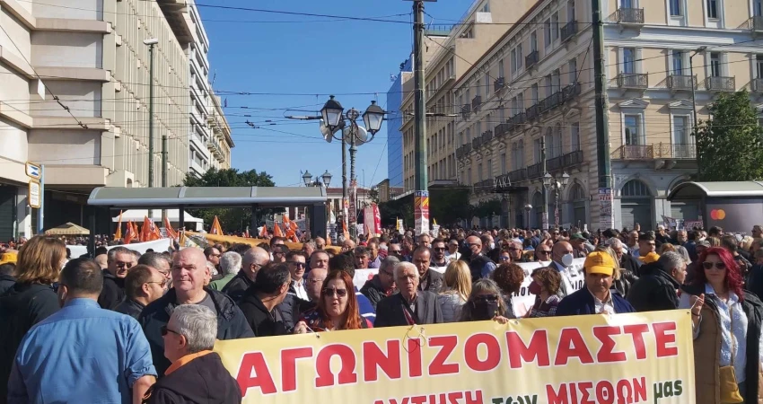 Κεντρική ομιλία στην Πανεργατική απεργία  της ΓΣΕΕ 9/11/2022  από τον Γραμματέα Οικονομικού  Γιώργο Γεωργακόπουλο