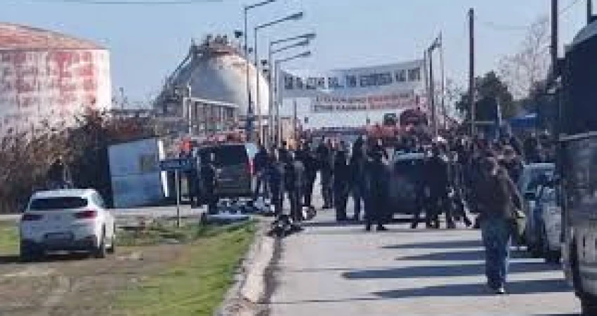 Ανεπίτρεπτη αστυνομική επιχείρηση στις εγκαταστάσεις της KAVALA OIL